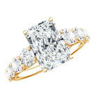 IGI Certified 3 Carat Radiant Cut Lab Grown Diamond Side Stone Engagement Ring Lab - ( E-VS1 ) - Rosec Jewels