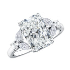 Lab Grown Diamond 3 Carat Radiant Cut Engagement Ring with IGI Certificate Lab - ( E-VS1 ) - Rosec Jewels