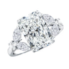 Rosec Jewels-4 Carat Radiant Cut Lab Grown Diamond Split Shank Engagement Ring IGI Certified