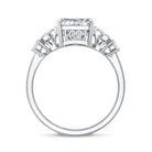 Rosec Jewels-4 Carat Radiant Cut Lab Grown Diamond Split Shank Engagement Ring IGI Certified