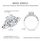 IGI Certified 3 Carat Radiant Cut Lab Diamond Knot Engagement Ring Lab - ( E-VS1 ) - Rosec Jewels