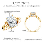 Rosec Jewels-IGI Certified 3 Carat Radiant Cut Lab Diamond Knot Engagement Ring