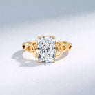 Radiant Cut 4 Carat Lab Diamond Celtic Knot Engagement Ring with IGI Certificate Lab - ( E-VS1 ) - Rosec Jewels