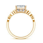 Rosec Jewels-Radiant Cut 4 Carat Lab Diamond Celtic Knot Engagement Ring with IGI Certificate