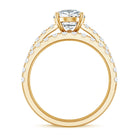 Rosec Jewels-IGI Certified Lab Grown 2 Carat Diamond Pear Shaped Engagement Ring with Wedding Band