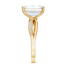Rosec Jewels-3 Carat Emerald Cut Lab Grown Diamond Infinity Engagement Ring IGI Certified