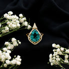 Rosec Jewels-Vintage Inspired 2.5 Carat Lab Grown Emerald and Diamond Statement Engagement Ring