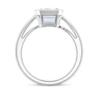 Rosec Jewels-IGI Verified 4 Carat Emerald Cut Lab Grown Diamond Bypass Engagement Ring