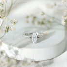 IGI Certified 1 Carat Marquise Lab Grown Diamond Engagement Ring with Split Shank Lab - ( E-VS1 ) - Rosec Jewels