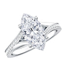 Rosec Jewels-2 Carat IGI Certified Lab Grown Diamond Marquise Engagement Ring with Split Shank