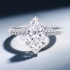 Marquise Cut 2 Carat Lab Grown Diamond Solitaire Engagement Ring IGI Certified Lab - ( E-VS1 ) - Rosec Jewels