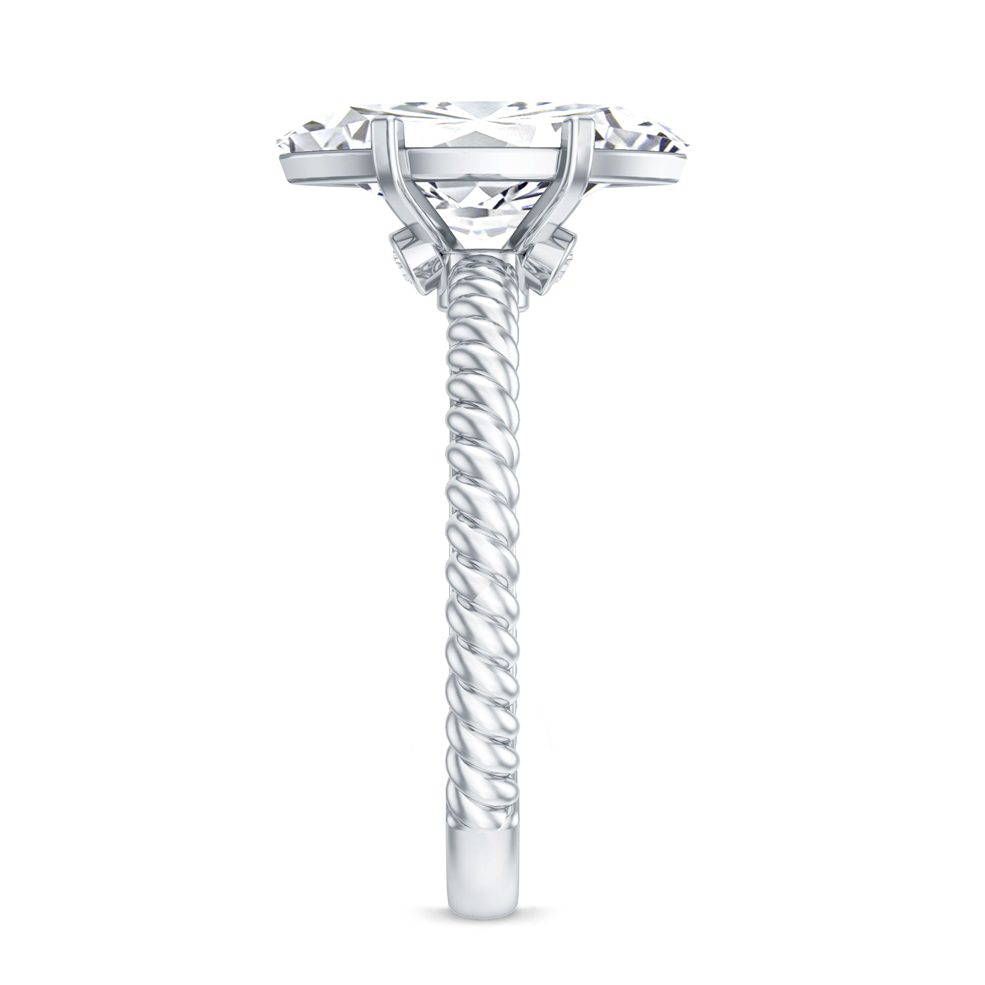 Rosec Jewels-Marquise Cut 2 Carat Lab Grown Diamond Solitaire Engagement Ring IGI Certified