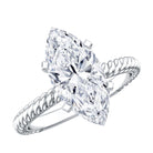 Rosec Jewels-3 Carat Lab Grown Diamond Marquise Engagement Ring IGI Certified