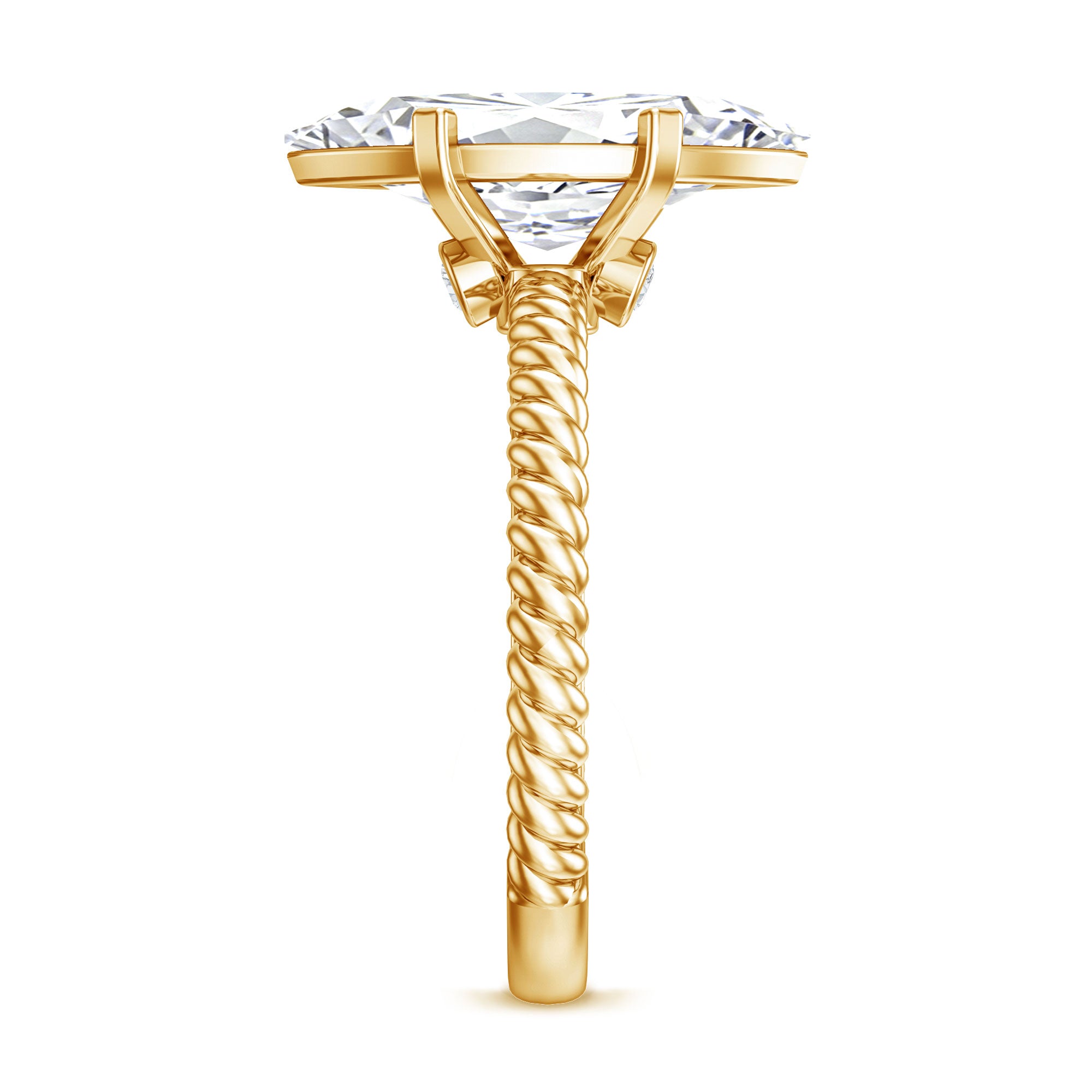Rosec Jewels-3 Carat Lab Grown Diamond Marquise Engagement Ring IGI Certified