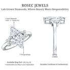 Marquise Cut IGI Certified Lab Grown Diamond Statement Engagement Ring 2 Carat Lab - ( E-VS1 ) - Rosec Jewels