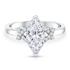 Marquise Cut IGI Certified Lab Grown Diamond Statement Engagement Ring 2 Carat Lab - ( E-VS1 ) - Rosec Jewels