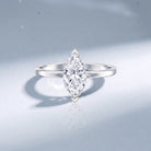 Classic Marquise Cut Lab Grown Diamond 1 Carat Engagement Ring with IGI Certificate Lab - ( E-VS1 ) - Rosec Jewels