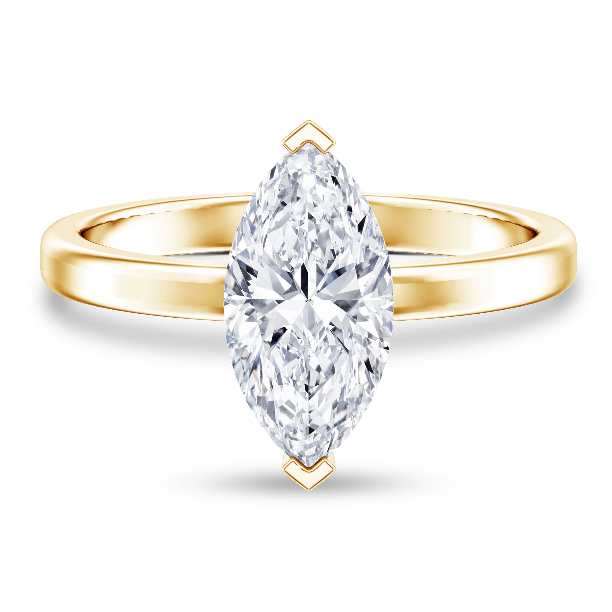 Rosec Jewels-IGI Certified 4 Carat Marquise Lab Grown Diamond Solitaire Engagement Ring