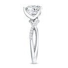 Rosec Jewels-2 Carat Heart Shaped Lab Grown Diamond Crossover Engagement Ring IGI Certified