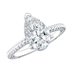 Rosec Jewels-Pear Shaped 2 Carat Lab Grown Diamond Solitaire Engagement Ring IGI Certified