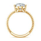 Rosec Jewels-4 Carat Solitaire Lab Created Diamond Teardrop Engagement Ring with IGI Certificate