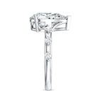 Rosec Jewels-3 Carat Lab Grown Pear Shaped Diamond Solitaire Engagement Ring with IGI Certificate