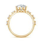 Rosec Jewels-3 Carat Lab Grown Pear Shaped Diamond Solitaire Engagement Ring with IGI Certificate