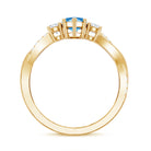 Rosec Jewels-IGI Certified Marquise Lab Grown Blue Diamond Designer Engagement Ring 2 Carat