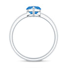 2 Carat Marquise Cut Engagement Ring with IGI Certified Lab Grown Blue Diamond Vivid Blue - VS1 - Rosec Jewels