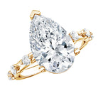 Rosec Jewels-IGI Certified 4 Carat Huge Lab Grown Diamond Pear Shaped Engagement Ring