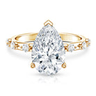 Rosec Jewels-IGI Certified 4 Carat Huge Lab Grown Diamond Pear Shaped Engagement Ring
