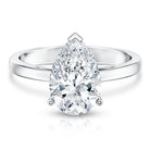 Rosec Jewels-IGI Certified Lab Grown 3 Carat Pear Shaped Diamond Ring for Engagement