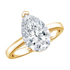 Rosec Jewels-IGI Certified Lab Grown 3 Carat Pear Shaped Diamond Ring for Engagement