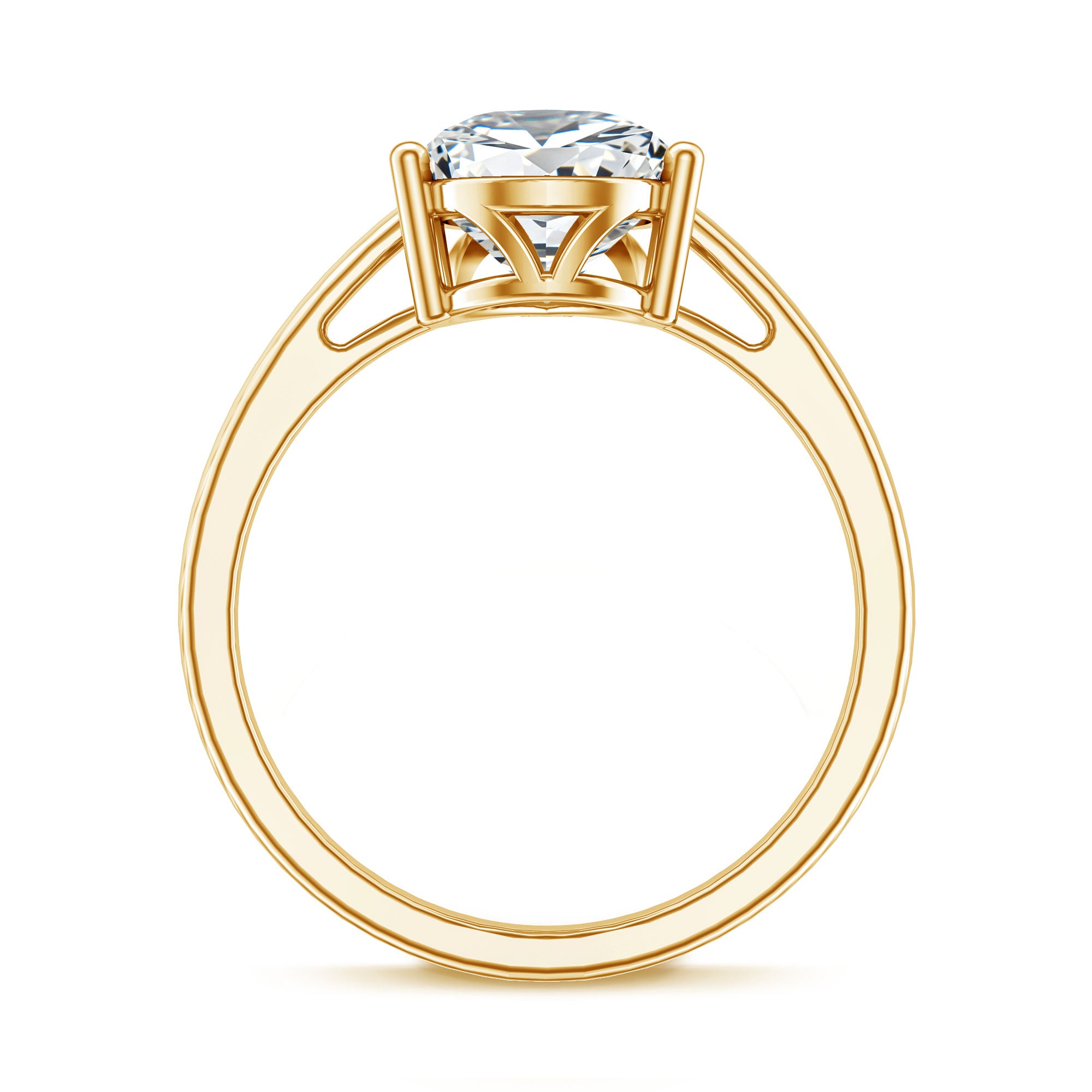 Rosec Jewels-IGI Certified Lab Grown 3 Carat Pear Shaped Diamond Ring for Engagement