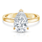 Rosec Jewels-IGI Certified Lab Grown 3 Carat Pear Shaped Diamond Ring for Engagement