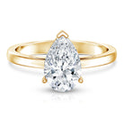 Rosec Jewels-2 Carat Solitaire Pear Cut Lab Grown Diamond Engagement Ring with IGI Certificate