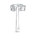 Rosec Jewels-Double Prong Set Lab Grown Pear Diamond 4 Carat Engagement Ring with IGI Certificate