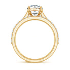 Rosec Jewels-IGI Certified Pear Shape 2 Carat Lab Grown Diamond Bridal Ring Set for Women