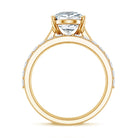 Rosec Jewels-IGI Certified 3 Carat Lab Grown Diamond Pear Cut Engagement Ring Set