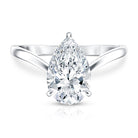Rosec Jewels-IGI Certified V Shaped Lab Grown Diamond Pear Engagement Ring 3 Carat