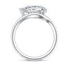 Rosec Jewels-3 Carat Pear Shaped Lab Grown Diamond East West Engagement Ring IGI Certified