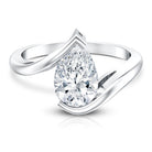 Rosec Jewels-IGI Certified 2 Carat Pear Cut Lab Diamond Bypass Engagement Ring in Tension Setting