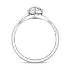 Rosec Jewels-Pear Shape 2 Carat Lab Grown Diamond Chevron Engagement Ring with IGI Certificate