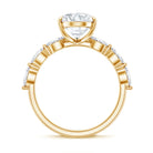 Rosec Jewels-Solitaire 3 Carat Pear Shaped Lab Diamond Designer Engagement Ring IGI Certified
