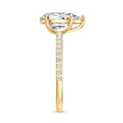 Rosec Jewels-IGI Certified 2 Carat Lab Grown Diamond Teardrop Engagement Ring with Side Stones