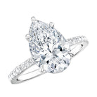 Rosec Jewels-IGI Certified 3 Carat Lab Grown Diamond Pear Shape Engagement Ring for Her