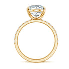 Rosec Jewels-4 Carat Pear Lab Grown Diamond Huge Engagement Ring with IGI Certificate
