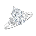 Rosec Jewels-Nature Inspired 2 Carat Lab Grown Diamond Pear Engagement Ring with IGI Certificate