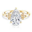 Rosec Jewels-Nature Inspired 3 Carat Lab Grown Diamond Solitaire Engagement Ring IGI Certified