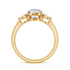 Rosec Jewels-2 Carat Pear Lab Grown Diamond Three Stone Engagement Ring IGI Certified